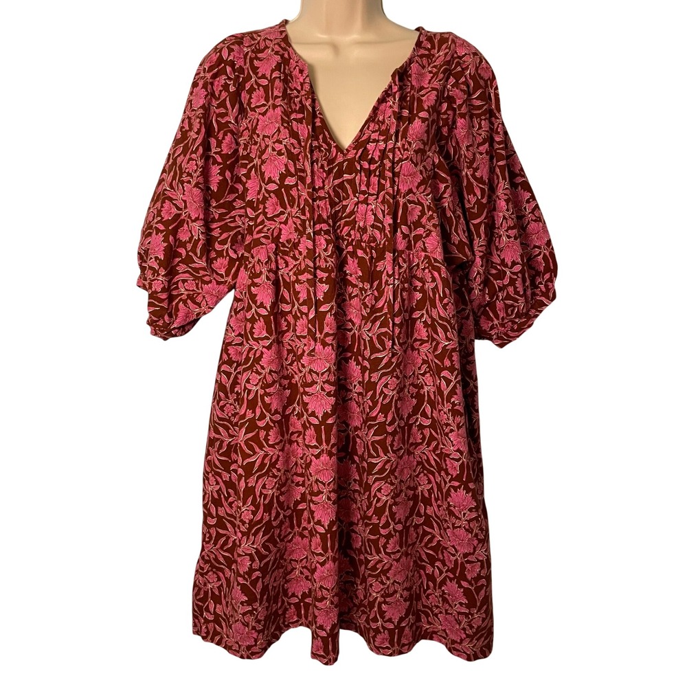 Universal Thread Dress Women's M Floral Pockets Knee Length Prarie Cottagecore